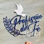 Topo de Bolo Profissão de Fé