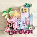 Topo de Bolo Shaker Stitch & Angel Personalizado - Image 8