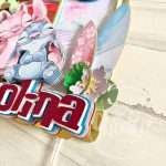 Topo de Bolo Shaker Stitch & Angel Personalizado - Image 3