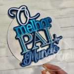 Topo de Bolo Melhor Pai do Mundo