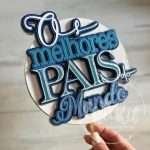 Topo de Bolo Melhor Pai do Mundo - Image 2