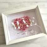Quadro Personalizado com Flores de Papel 20x25cm – Presente Dia da Mãe –  MÃE Incrível - Image 3