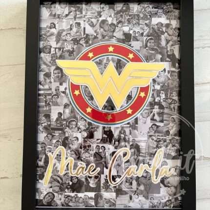 Quadro Mãe Mulher Maravilha