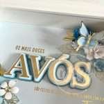 Quadro Personalizado para Avós com Flores de Papel | Presente Emotivo com Nome dos Netos - Image 5
