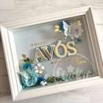 Quadro Personalizado para Avós com Flores de Papel | Presente Emotivo com Nome dos Netos - Image 6