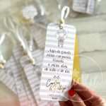 Marcadores de Livro com Oração Personalizados - Lembranças