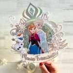 Topo de Bolo Frozen Personalizado com Shaker - Image 5