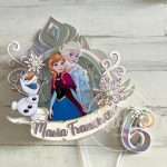 Topo de Bolo Frozen Personalizado com Shaker - Image 3