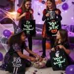 Saco Halloween com Nome – Glow in the Dark - Trick or Treat - Image 6