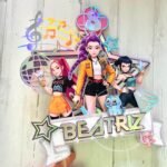 Topo de Bolo Estrela Guerreiras do K-Pop - Image 3
