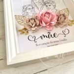 Quadro Personalizado Dia da Mãe com Ilustração e Flores 3D | Presente Único para Mãe - Image 10