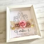 Quadro Personalizado Dia da Mãe com Ilustração e Flores 3D | Presente Único para Mãe - Image 11