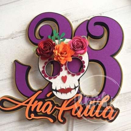 Topo de Bolo Dia dos Mortos