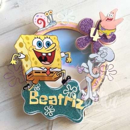 Topo de Bolo Sponge Bob