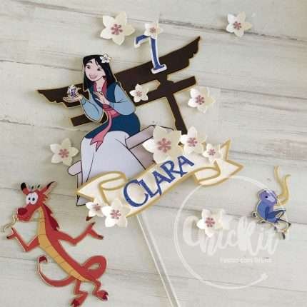 Topo de Bolo MULAN