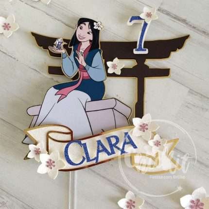 Topo de Bolo MULAN