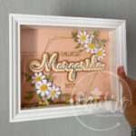 Quadro Nome e Flores Personalizado