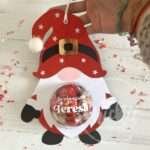 Presente Gnomo de Natal com doces