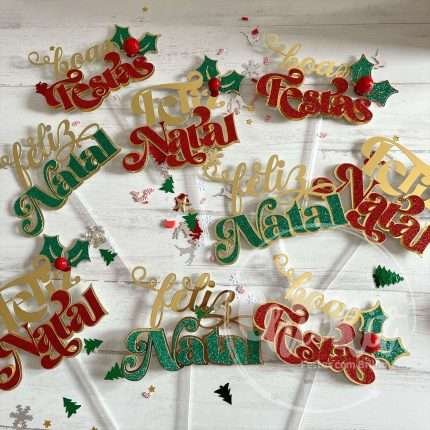 pack de 9 topos de natal