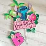 Topo de Bolo Stitch Personalizado - Image 6